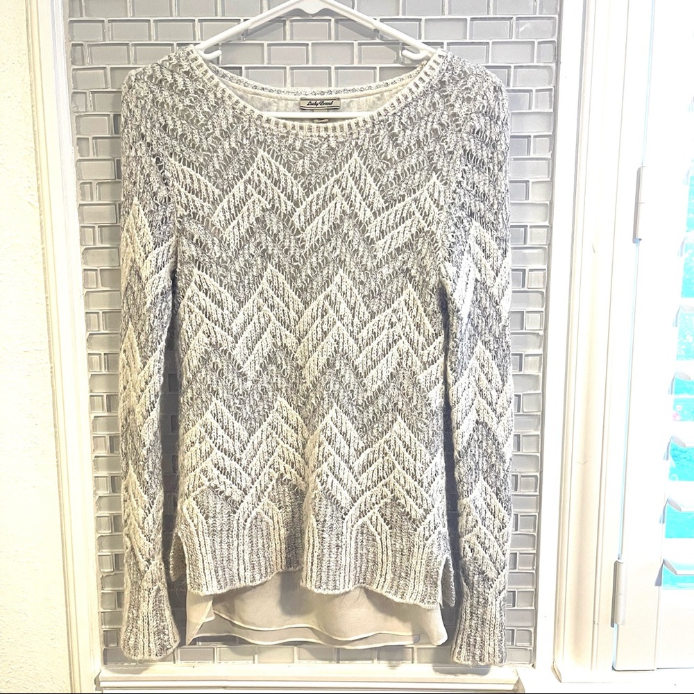 EUC Lucky Brand Chevron sweater top